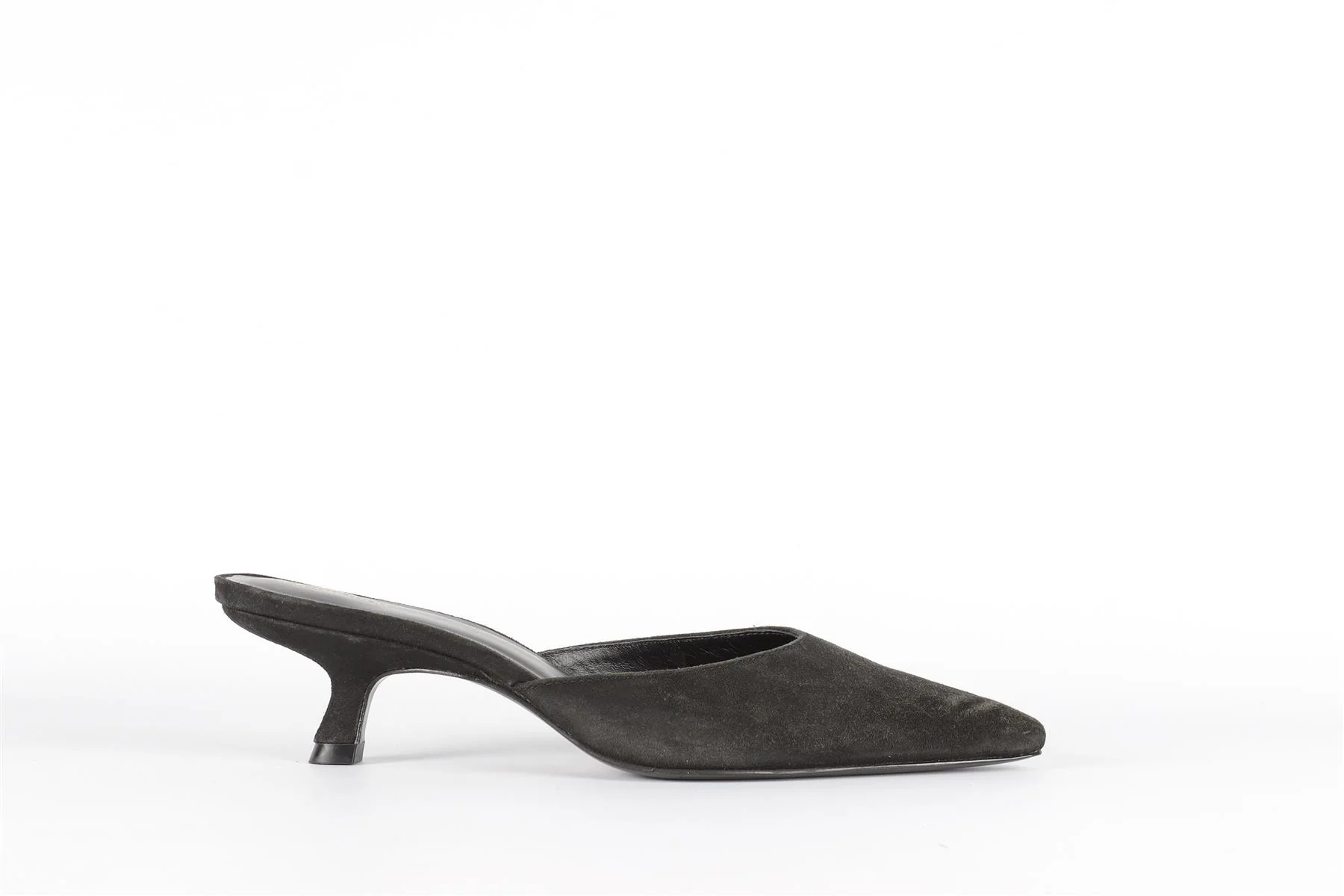 REFORMATION BLACK SUEDE MULES EU 37.5 UK 4.5 US 7.5 - Image 2