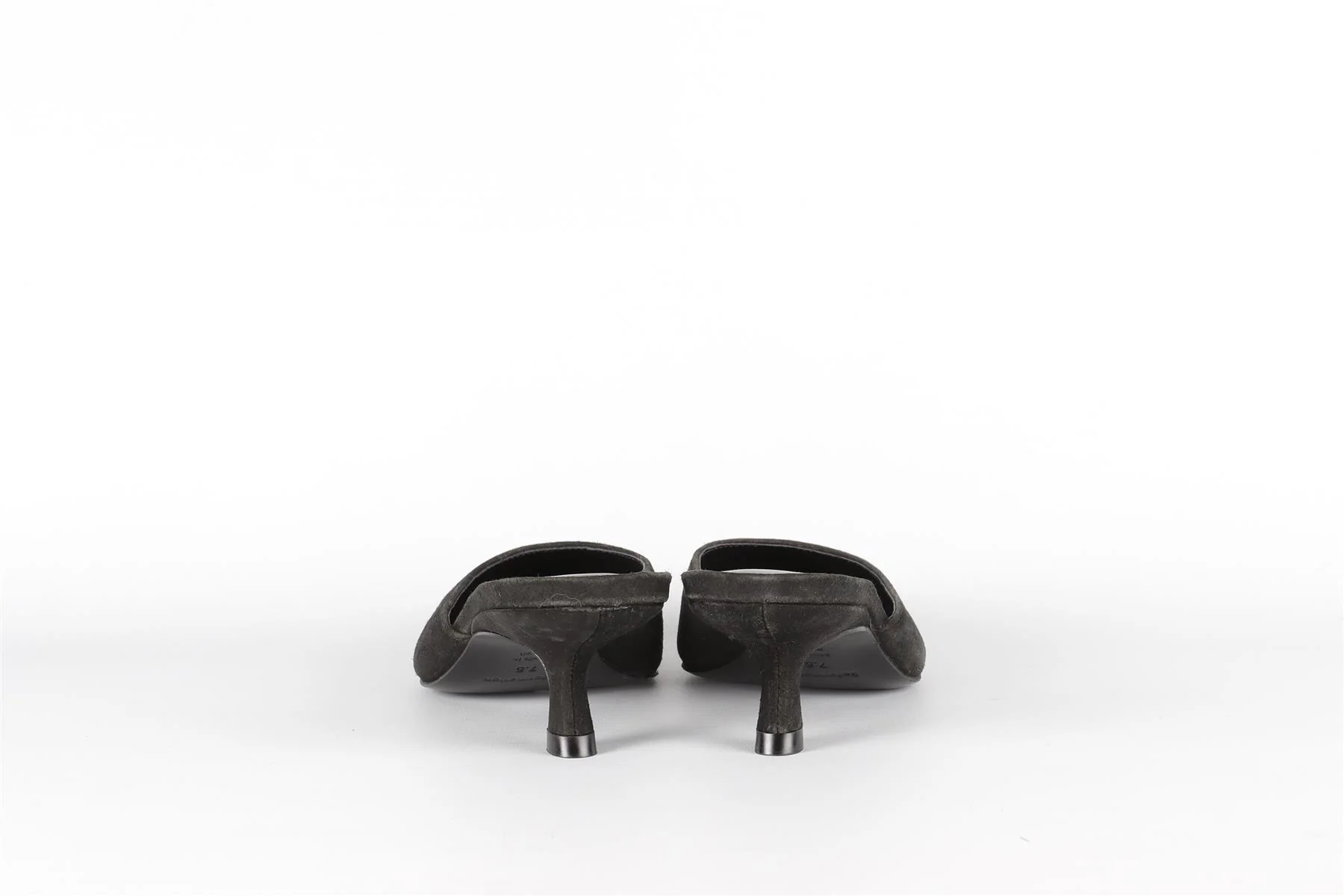 REFORMATION BLACK SUEDE MULES EU 37.5 UK 4.5 US 7.5 - Image 5