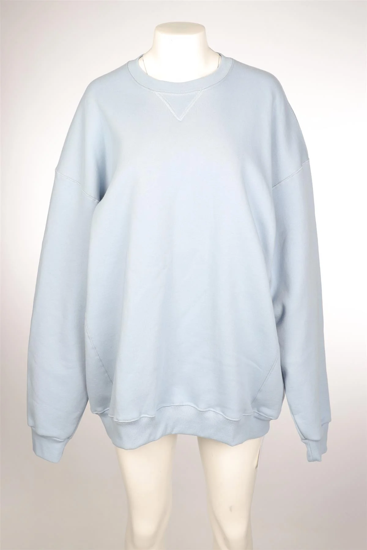 REFORMATION BLUE COTTON SWEATSHIRT MEDIUM - Image 2
