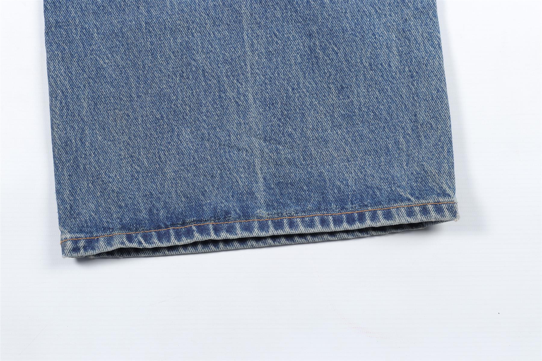 REFORMATION BLUE HIGH RISE WIDE LEG JEANS W24 UK 6 - Image 5
