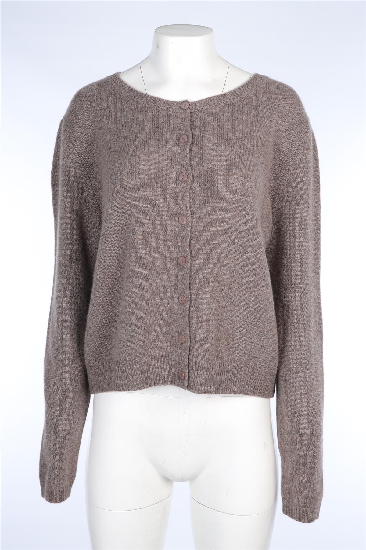 REFORMATION BROWN CASHMERE CARDIGAN XLARGE - Image 2