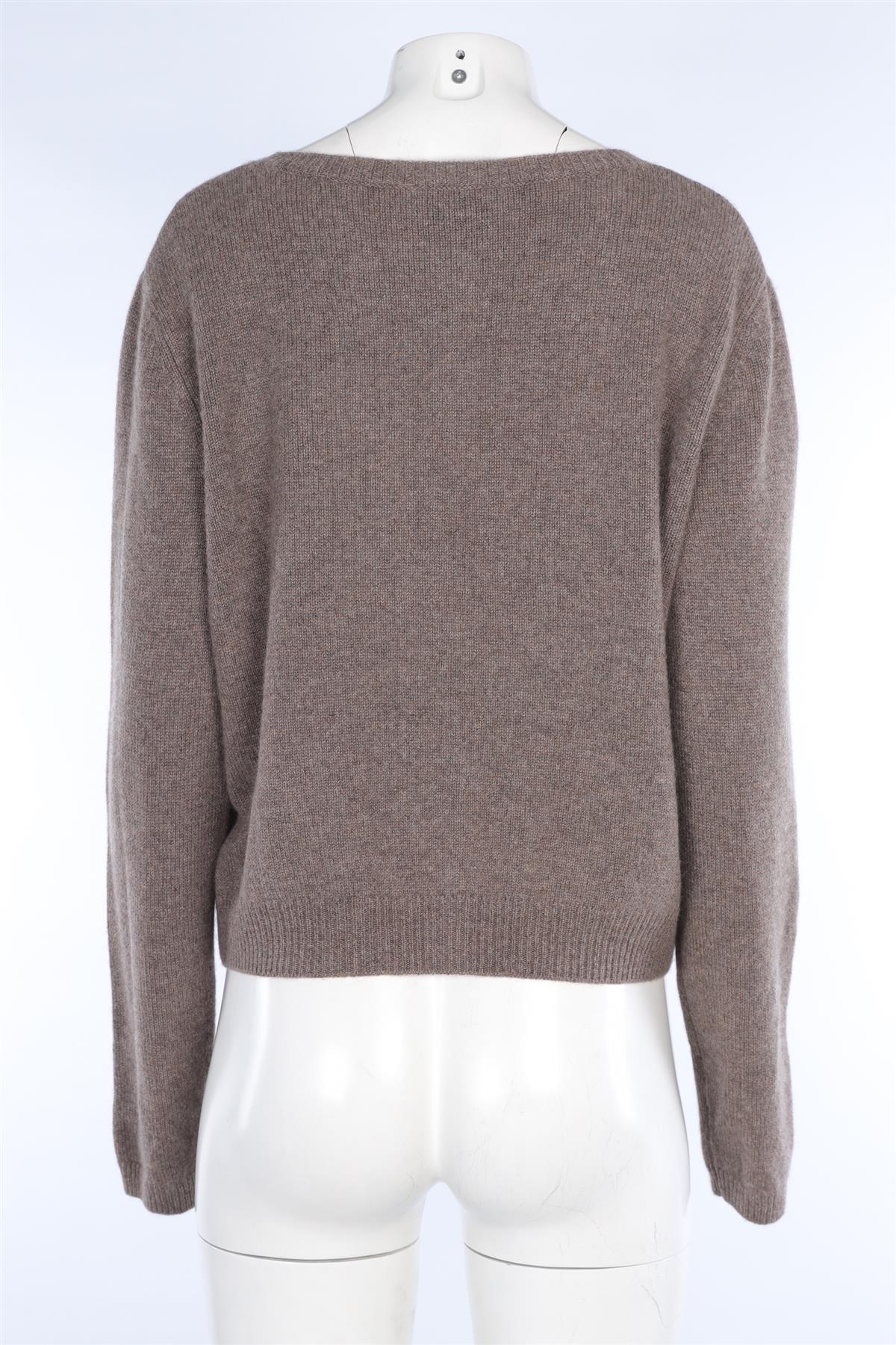 REFORMATION BROWN CASHMERE CARDIGAN XLARGE - Image 4