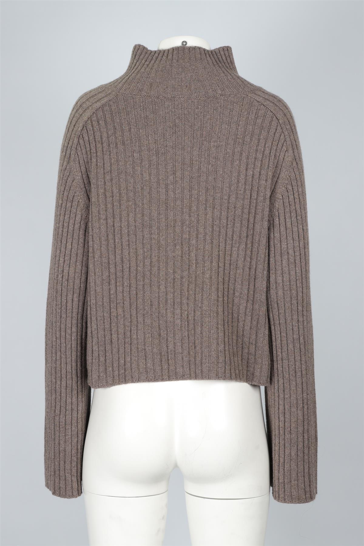REFORMATION BROWN CASHMERE JUMPER LARGE - Image 4