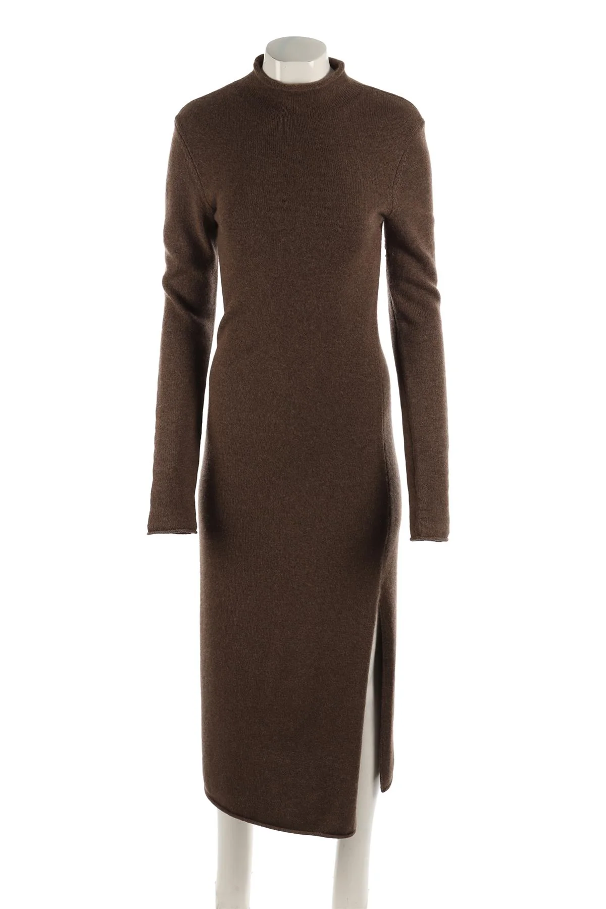 REFORMATION BROWN CASHMERE MAXI DRESS MEDIUM - Image 2