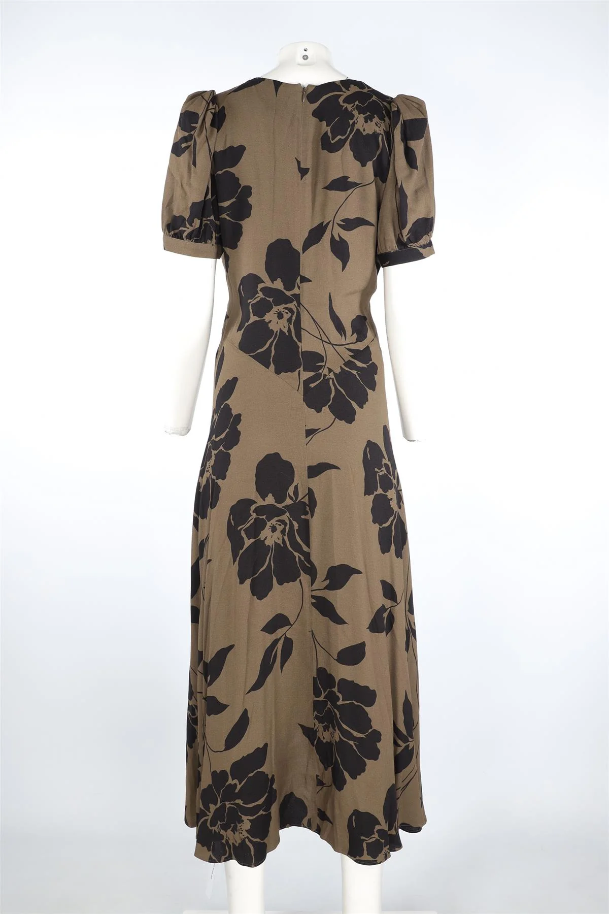 REFORMATION BROWN CREPE MAXI DRESS US 10 UK 14 - Image 4
