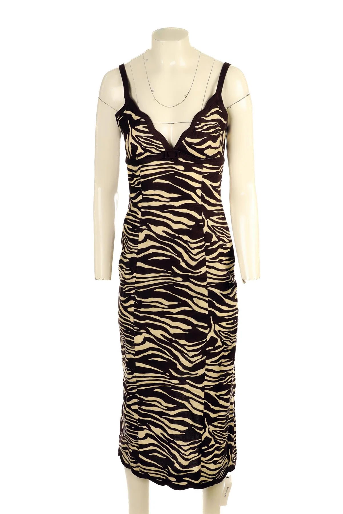 REFORMATION BROWN LINEN MAXI DRESS US 2 UK 6 - Image 2
