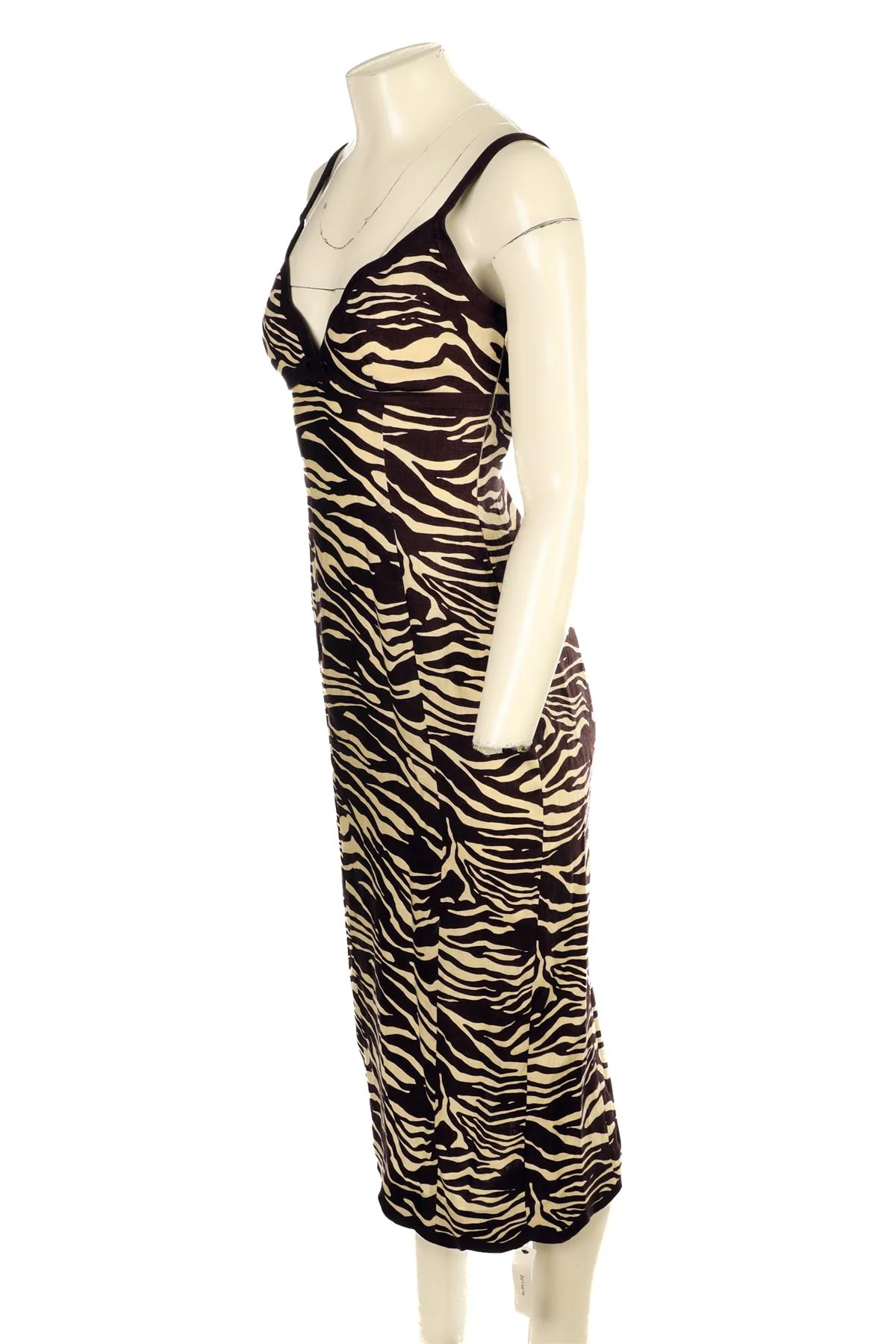 REFORMATION BROWN LINEN MAXI DRESS US 2 UK 6 - Image 3