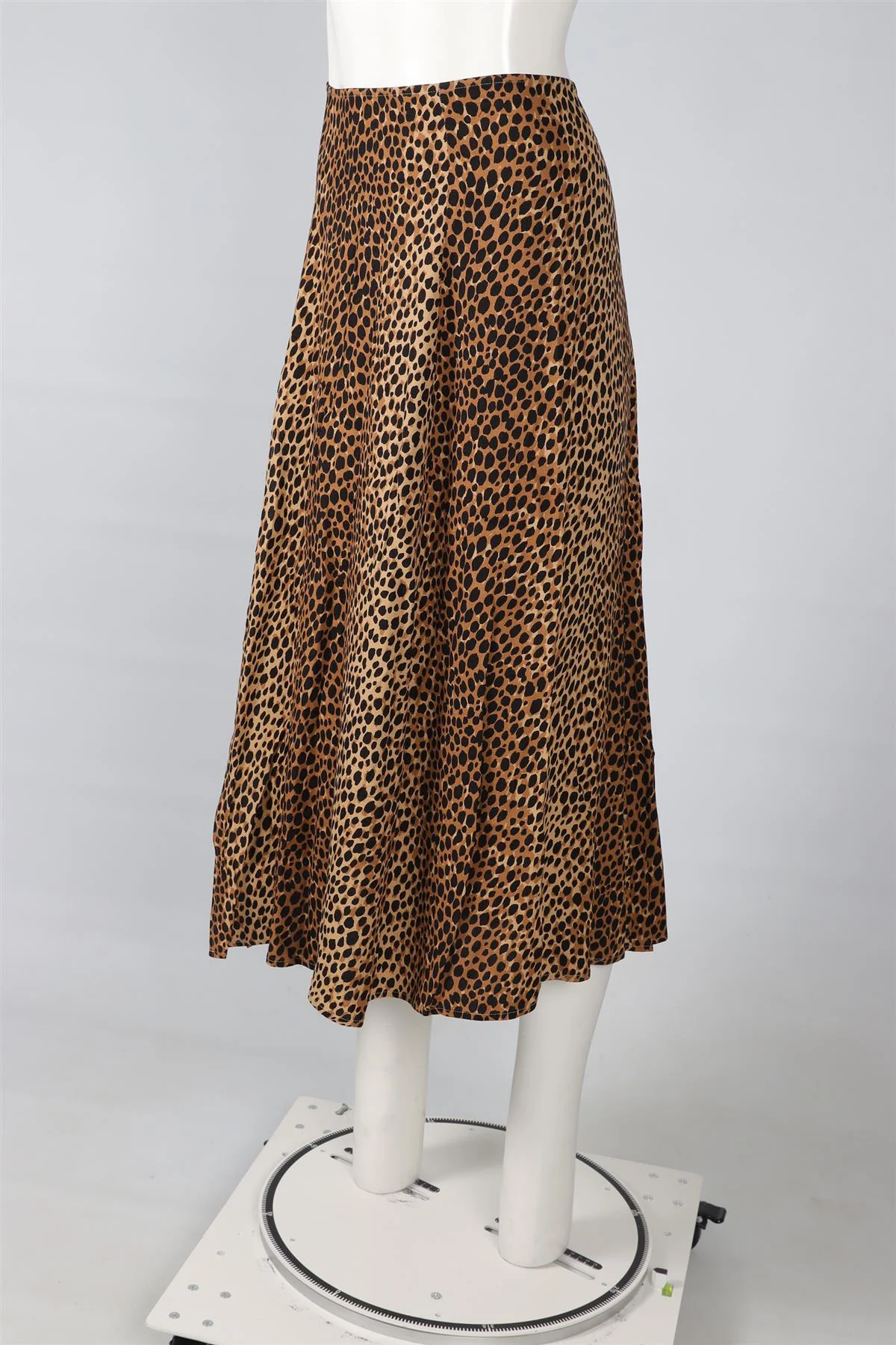 REFORMATION BROWN SATIN MIDI SKIRT US 2 UK 6 - Image 3