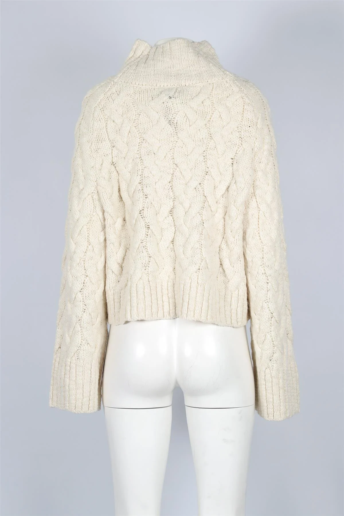 REFORMATION CREAM WOOL SWEATER LARGE - Image 4