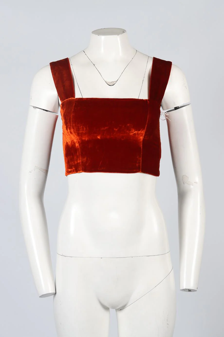 REFORMATION CROPPED VELVET TOP US 2 UK 6 - Image 2