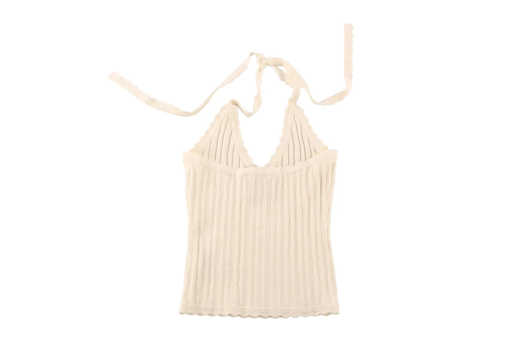 REFORMATION + DEVON LEE CARLSON CREAM COTTON TOP SMALL - Image 4