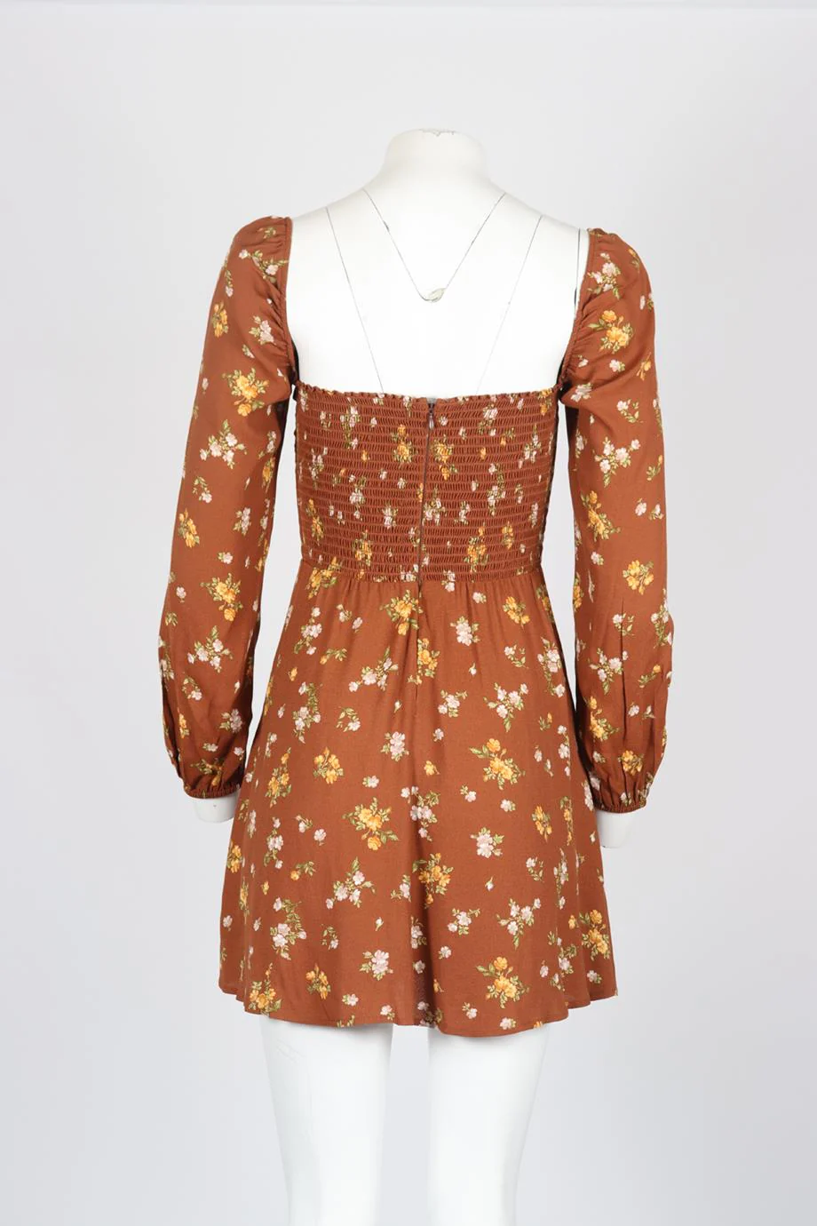 REFORMATION FLORAL PRINT CREPE MIDI DRESS US 6 UK 10 - Image 4