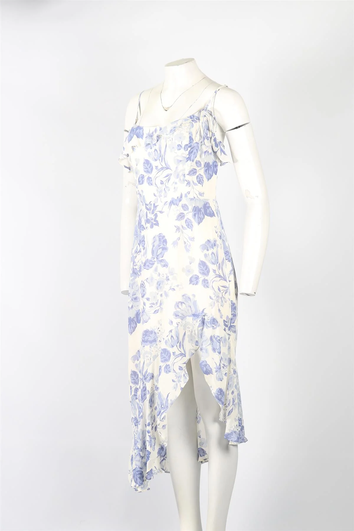 REFORMATION FLORAL PRINT CREPE MIDI DRESS US 8 UK 12 - Image 3