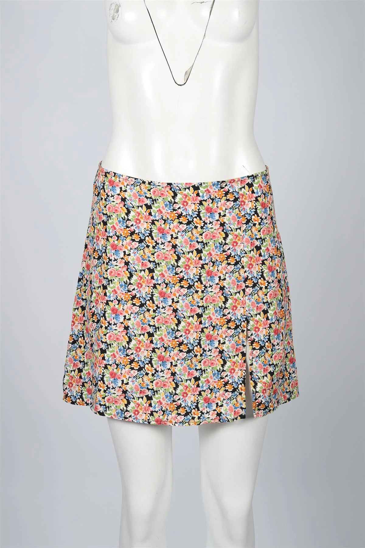 REFORMATION FLORAL PRINT CREPE MINI SKIRT US 8 UK 12 - Image 2