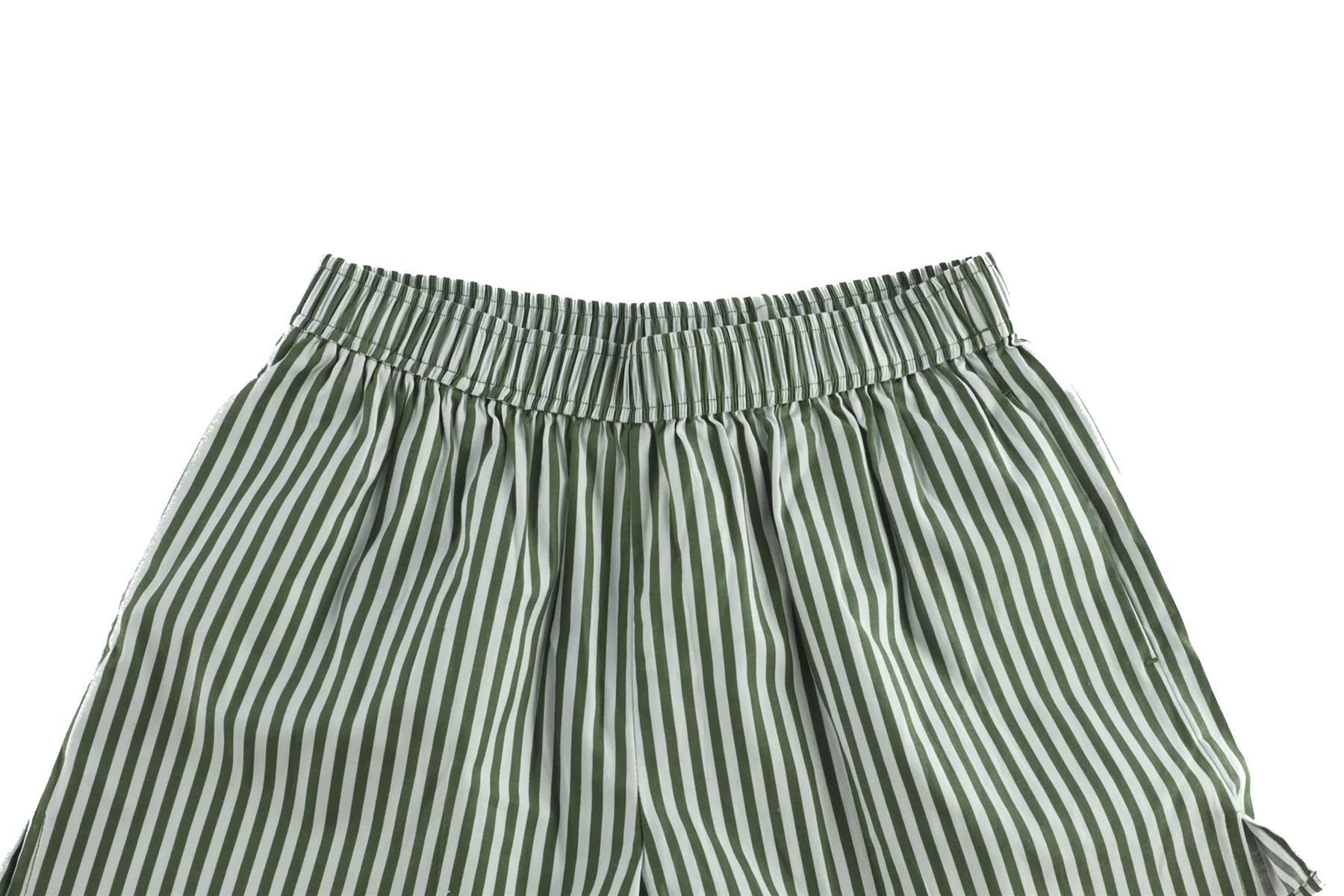 REFORMATION GREEN COTTON SHORTS XS - Image 3
