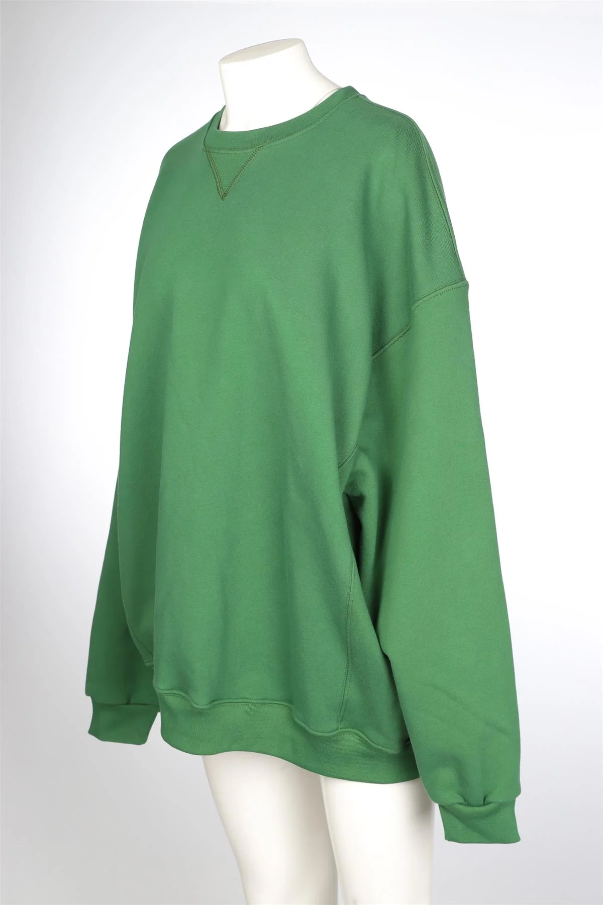REFORMATION GREEN COTTON SWEATSHIRT MEDIUM - Image 3