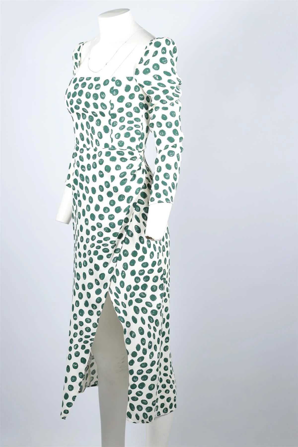 Reformation Green Crepe Midi Dress US 2 UK 6 - Image 3