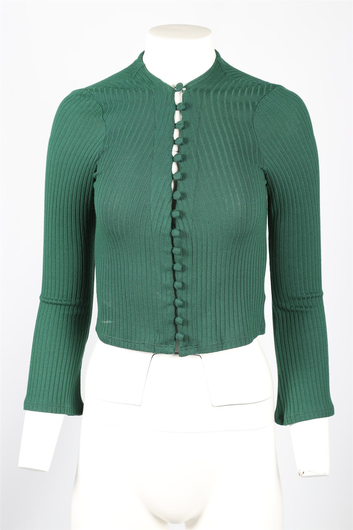 REFORMATION GREEN TENCEL BLEND TOP MEDIUM - Image 2