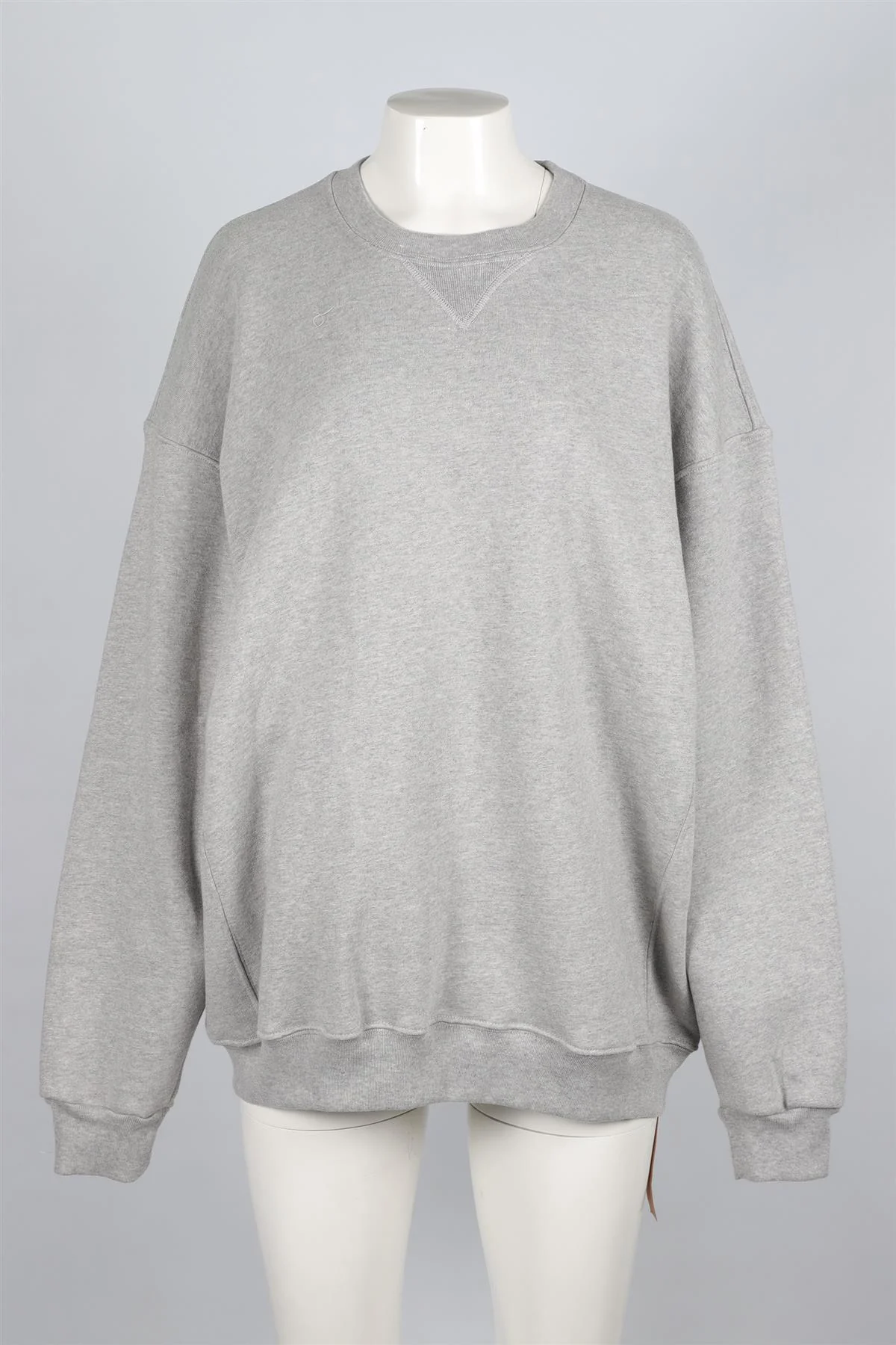 REFORMATION GREY COTTON SWEATSHIRT XSMALL - Image 2