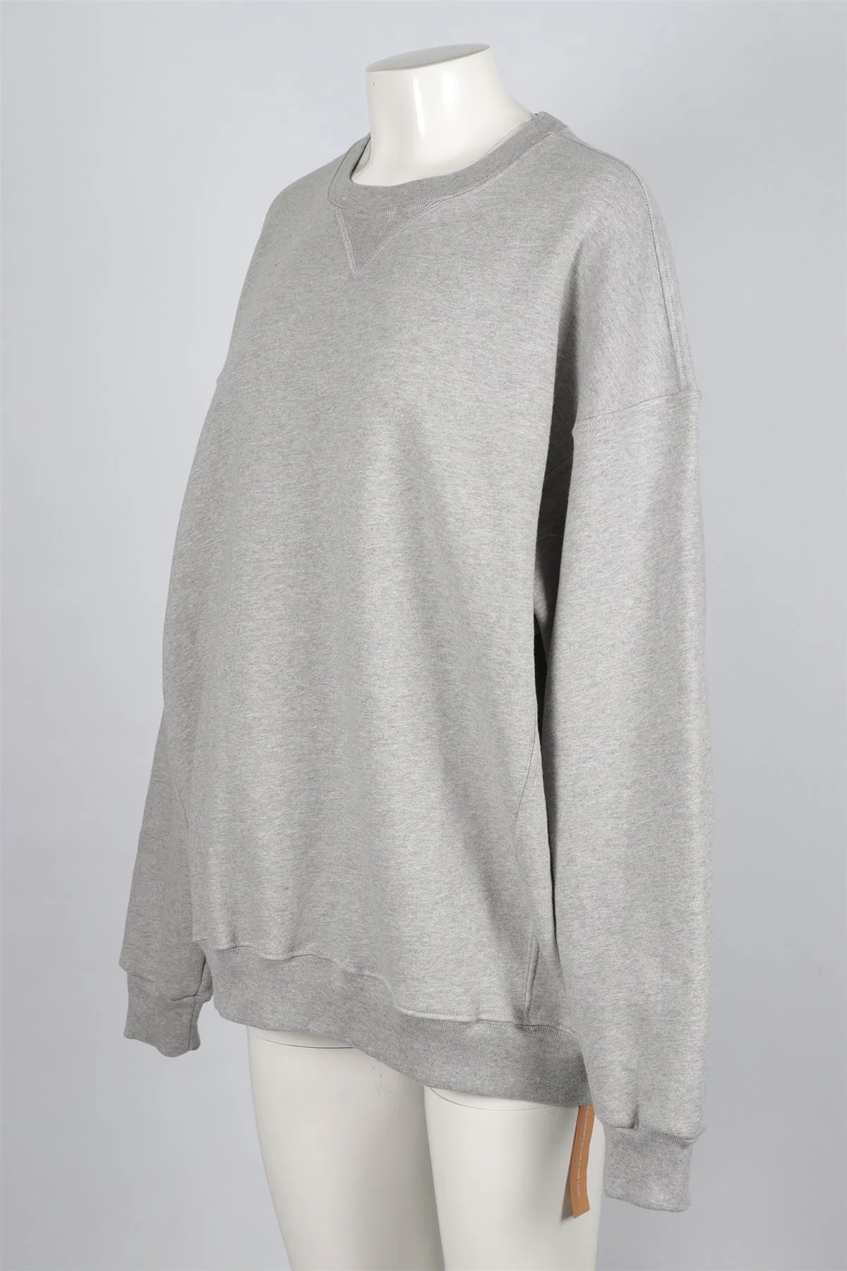 REFORMATION GREY COTTON SWEATSHIRT XSMALL - Image 3