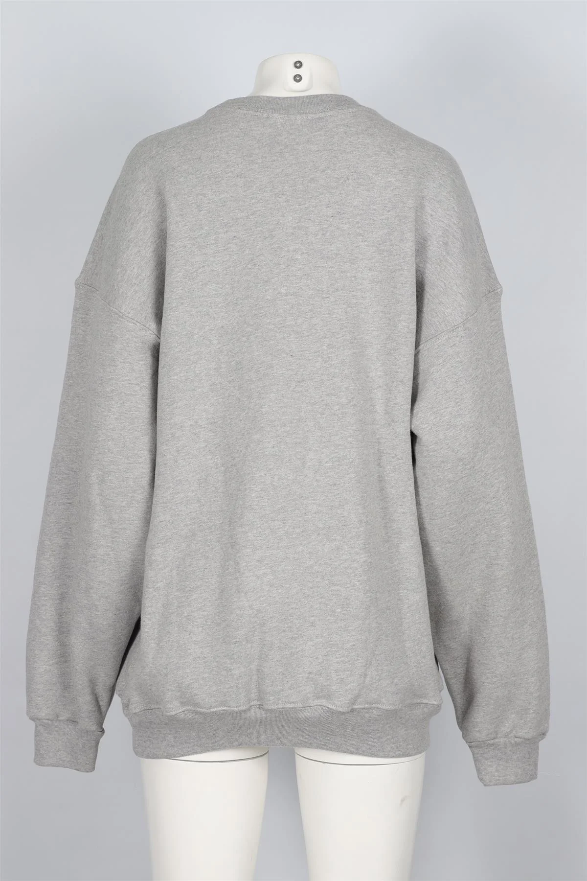 REFORMATION GREY COTTON SWEATSHIRT XSMALL - Image 4
