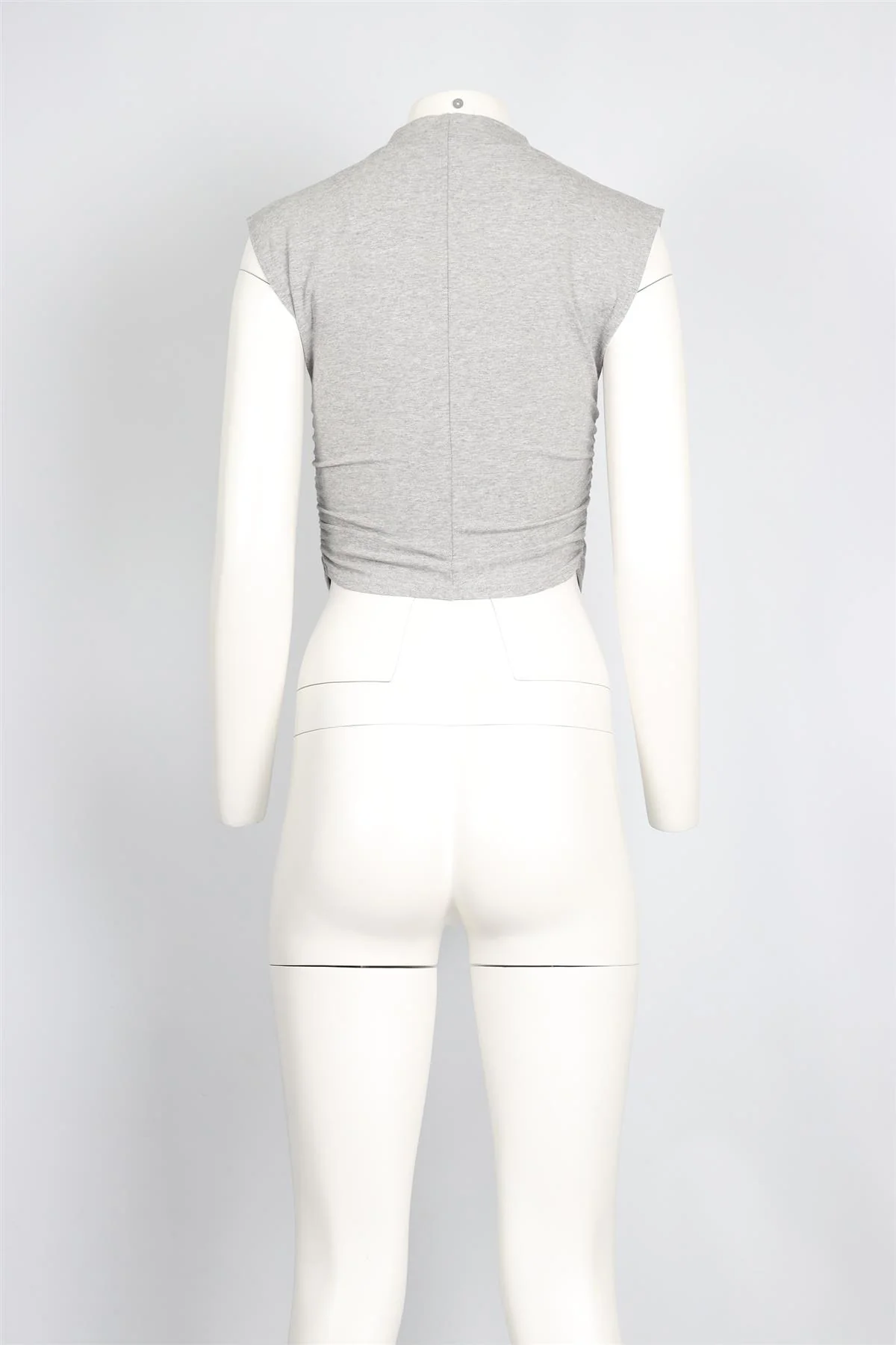 REFORMATION GREY JERSEY TOP SMALL - Image 4