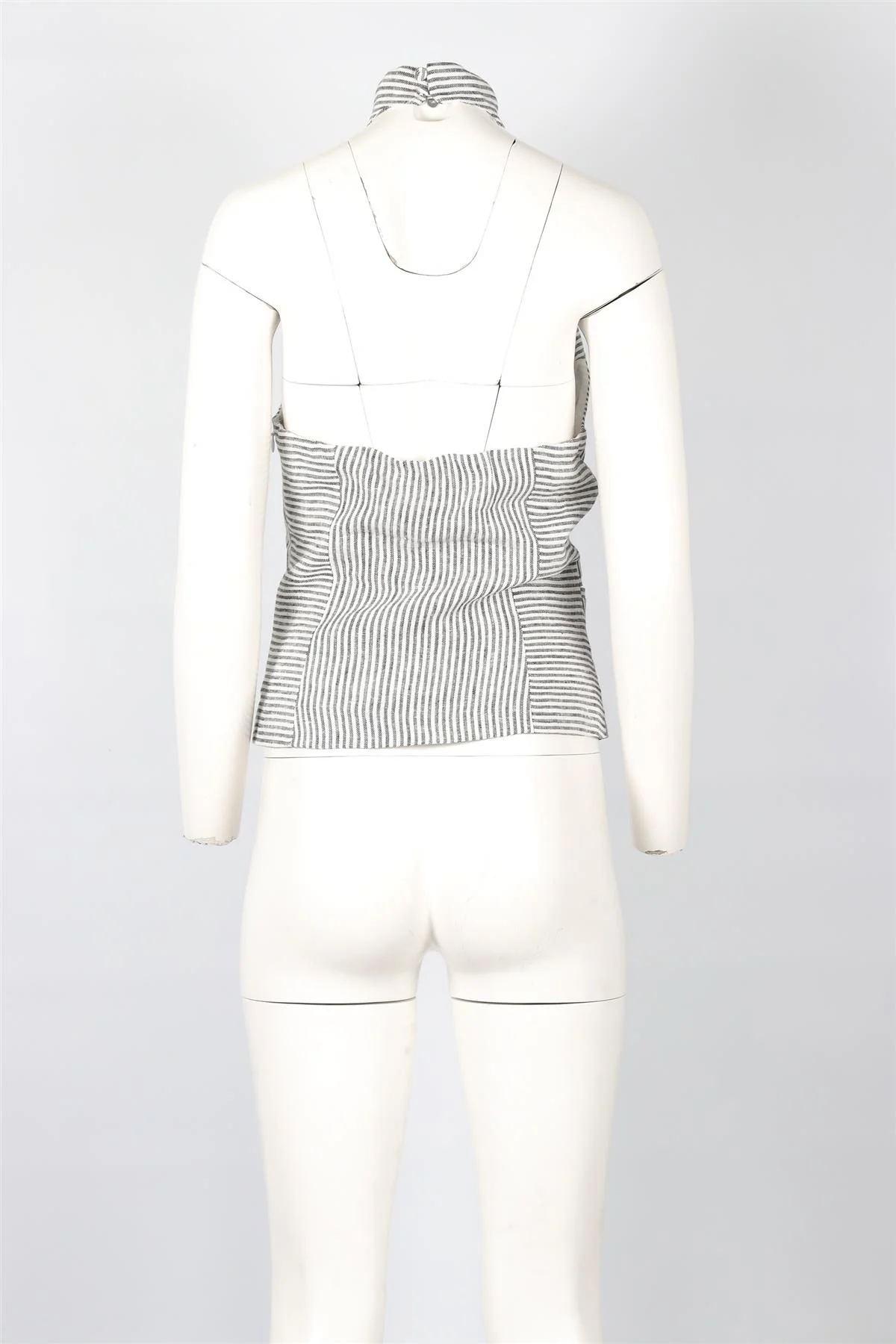REFORMATION GREY LINEN TOP US 4 UK 8 - Image 4