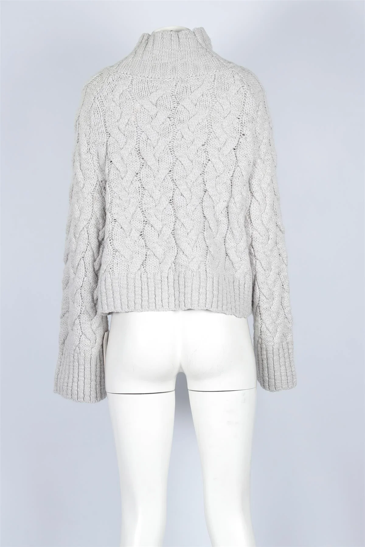 REFORMATION GREY WOOL SWEATER LARGE - Image 4