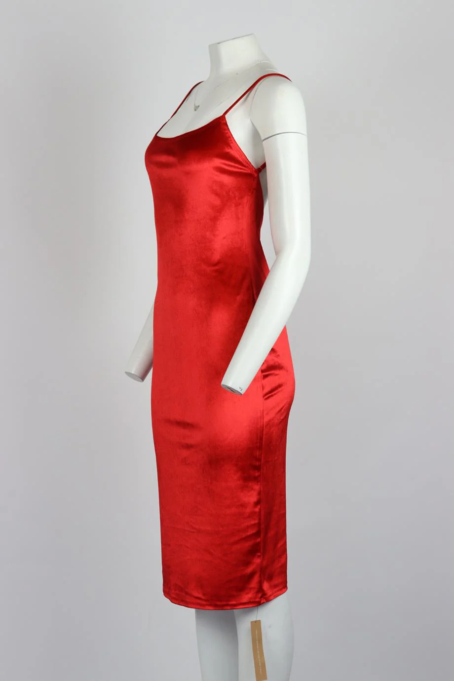 REFORMATION LOW BACK VELVET MIDI DRESS SMALL - Image 3