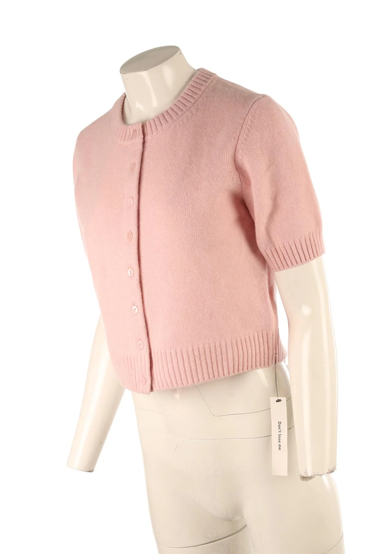 REFORMATION PINK CASHMERE CARDIGAN SMALL - Image 3