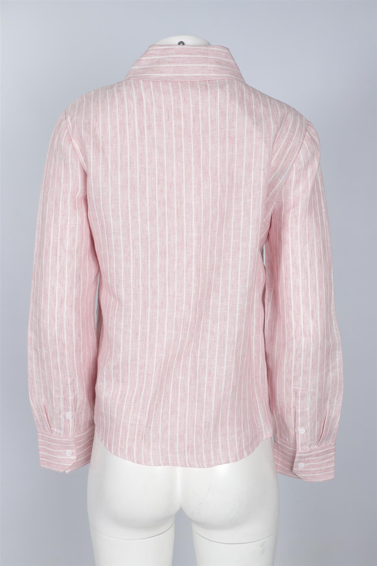 REFORMATION PINK LINEN SHIRT SMALL - Image 4