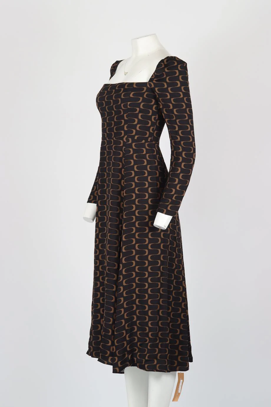 REFORMATION PRINTED CREPE MIDI DRESS US 4 UK 8 - Image 3