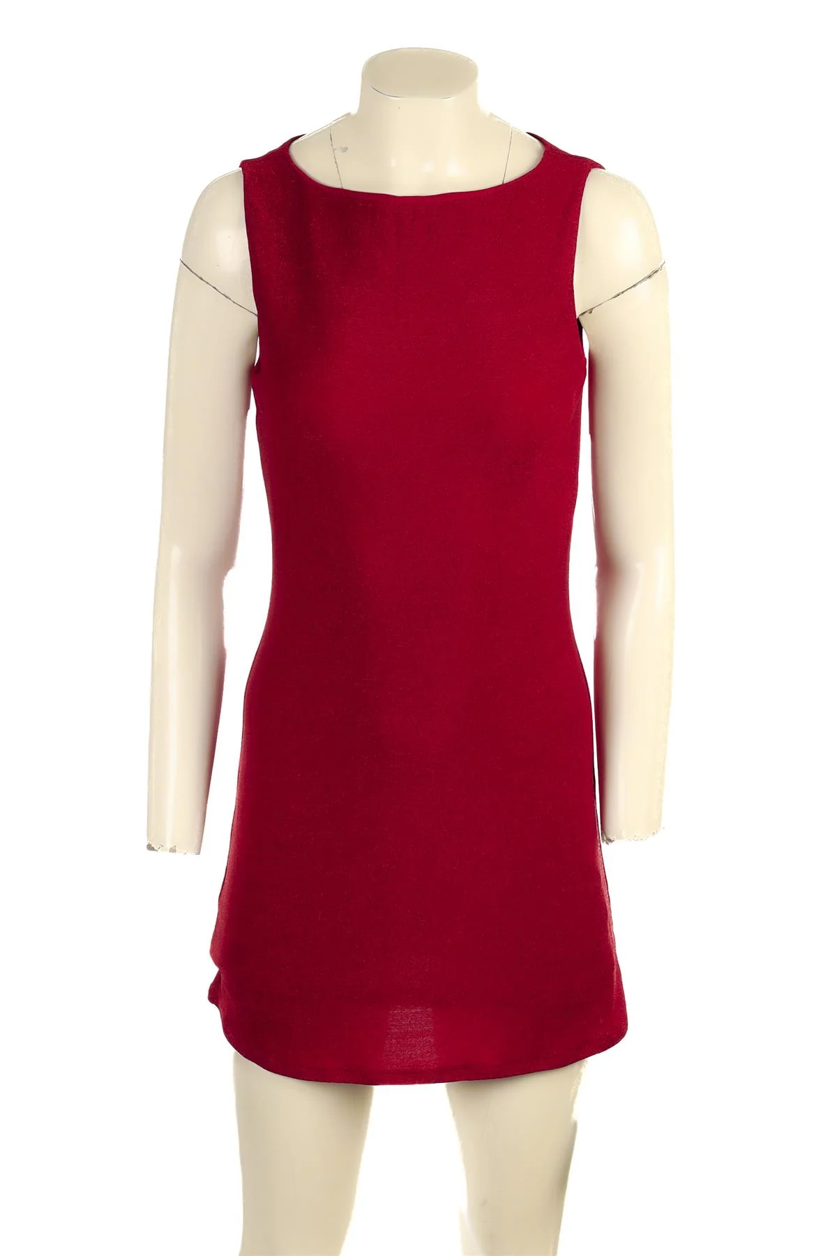 REFORMATION RED JERSEY MINI DRESS SMALL - Image 2