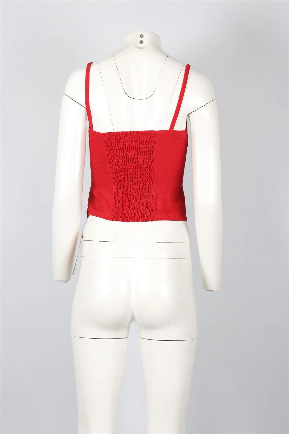 REFORMATION RED LINEN TOP US 2 UK 6 - Image 4
