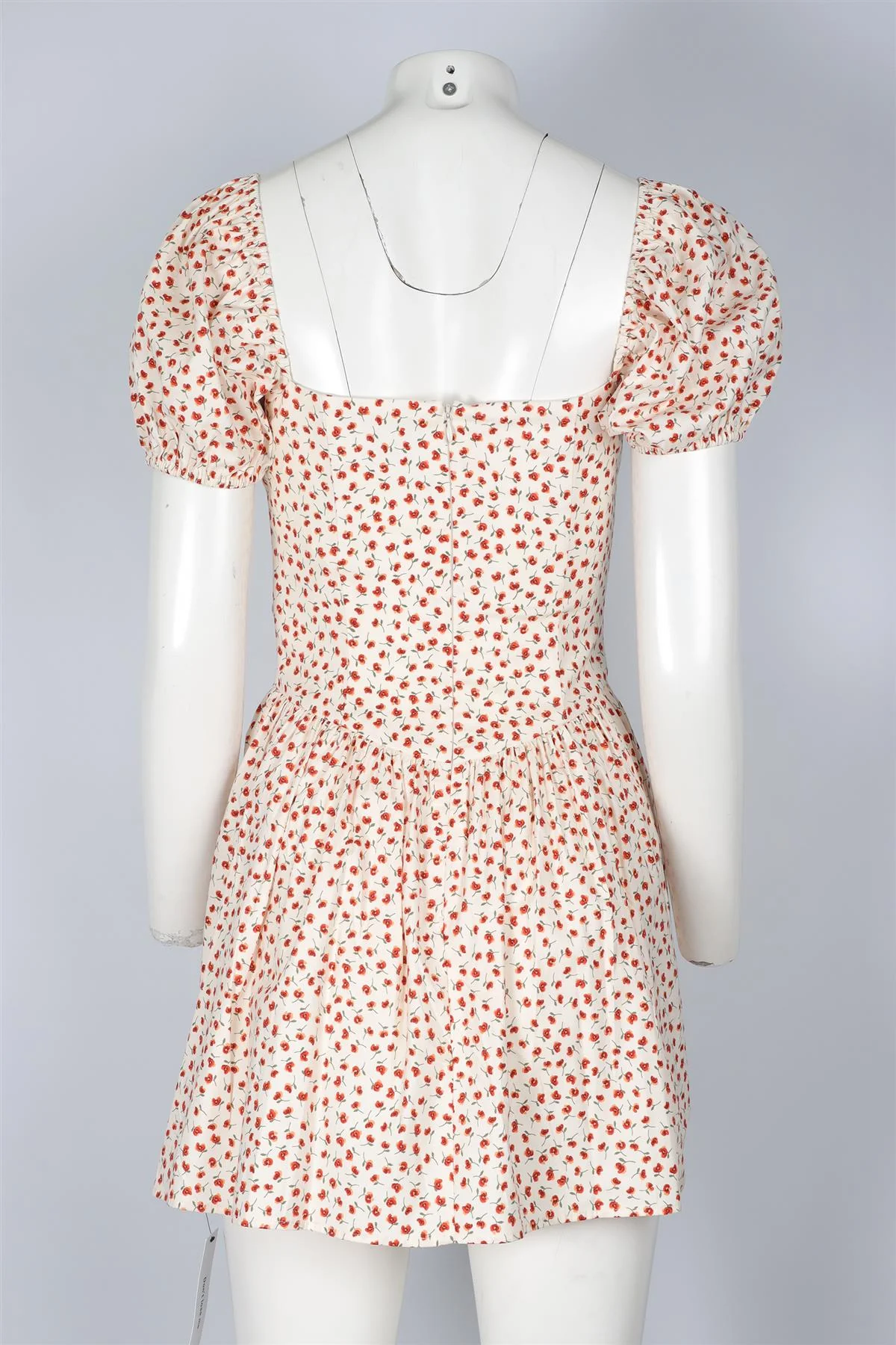 REFORMATION WHITE COTTON MINI DRESS US 2 UK 6 - Image 4