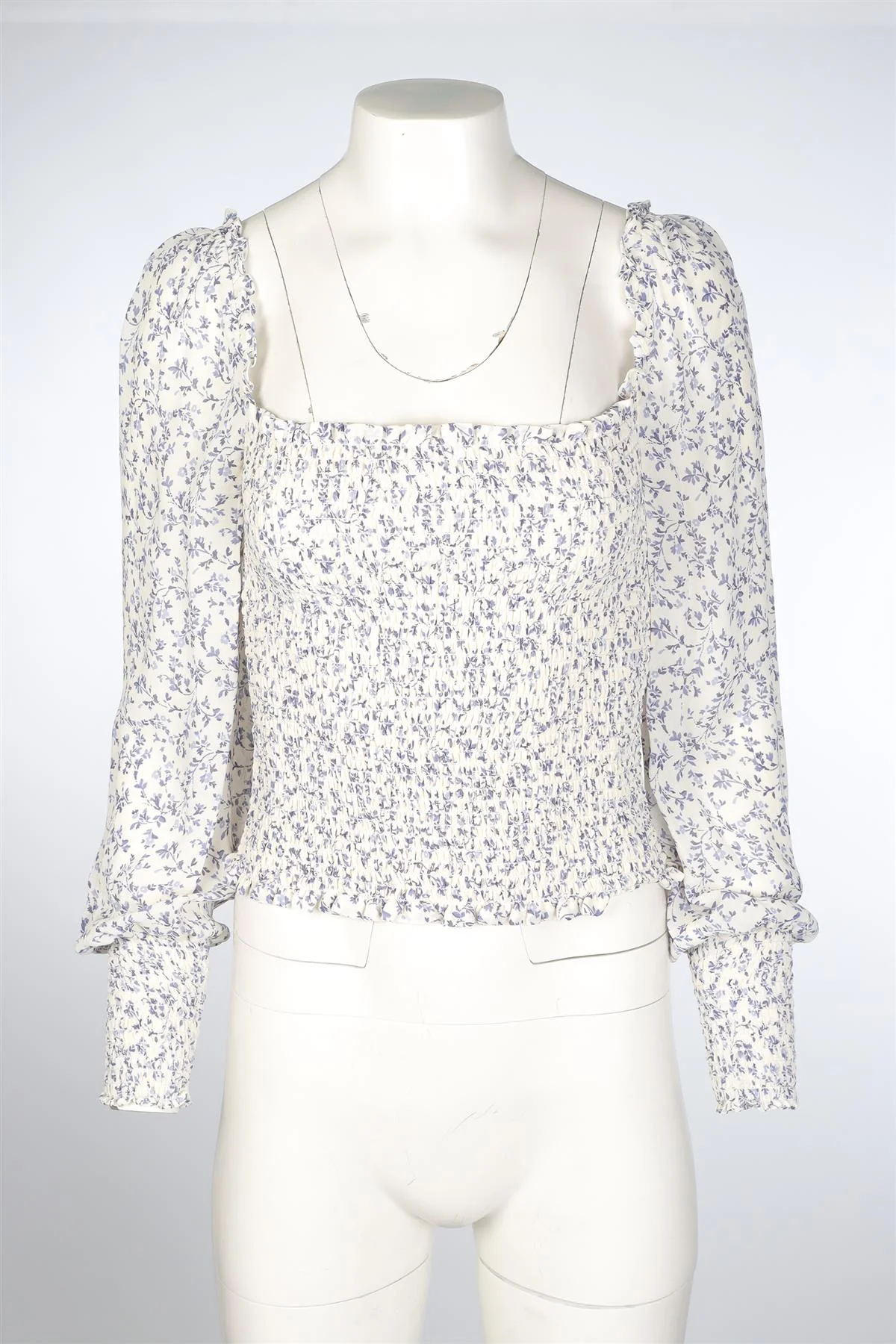 REFORMATION WHITE CREPE TOP SMALL - Image 2