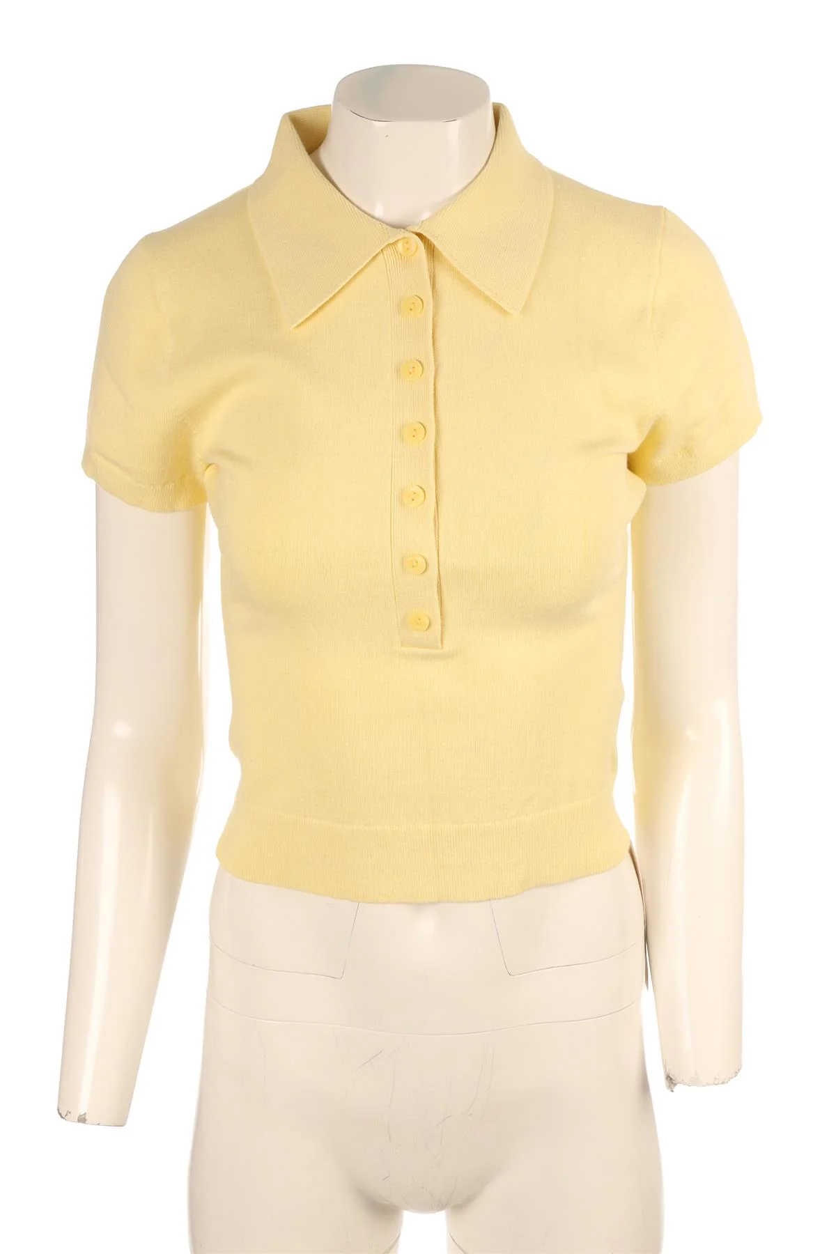 REFORMATION YELLOW COTTON TOP SMALL - Image 2