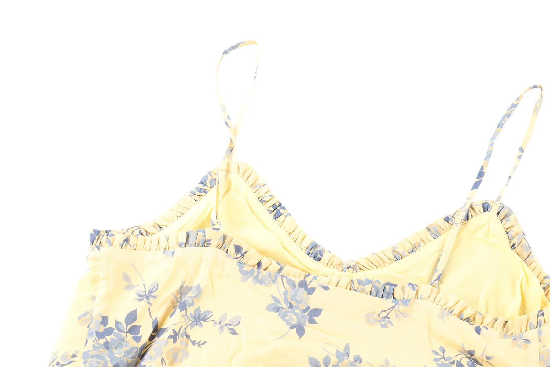 REFORMATION YELLOW CREPE TOP US 2 UK 6 - Image 5