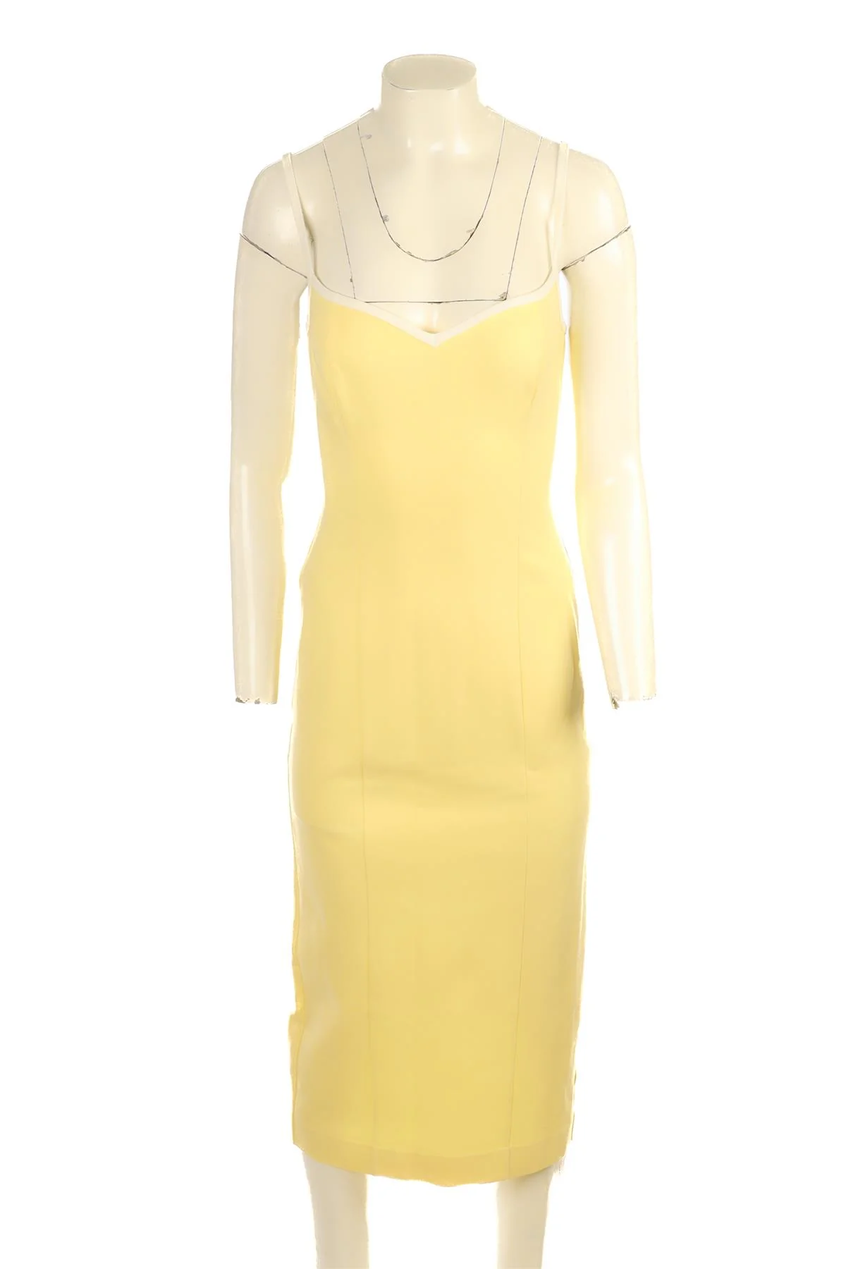 REFORMATION YELLOW KNIT MAXI DRESS SMALL - Image 2