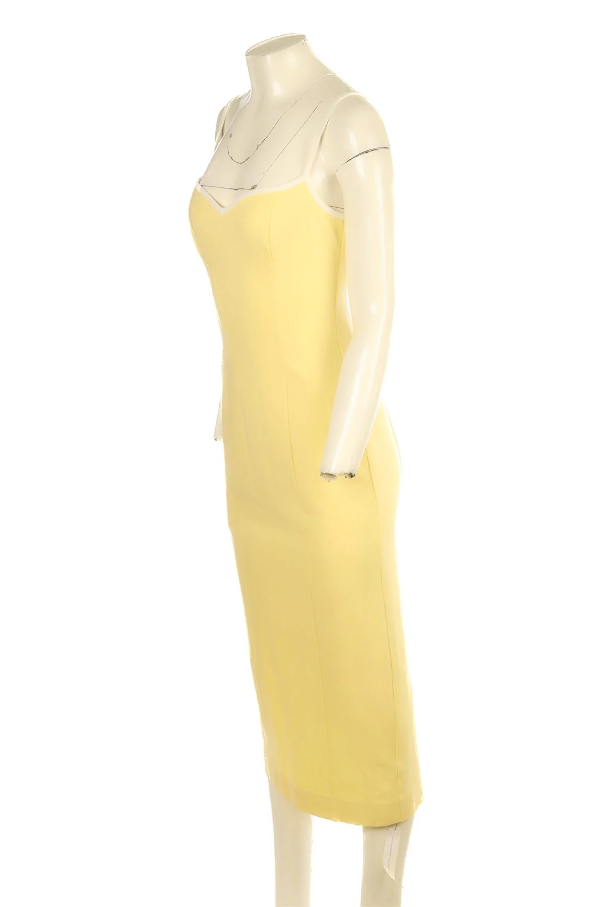 REFORMATION YELLOW KNIT MAXI DRESS SMALL - Image 3