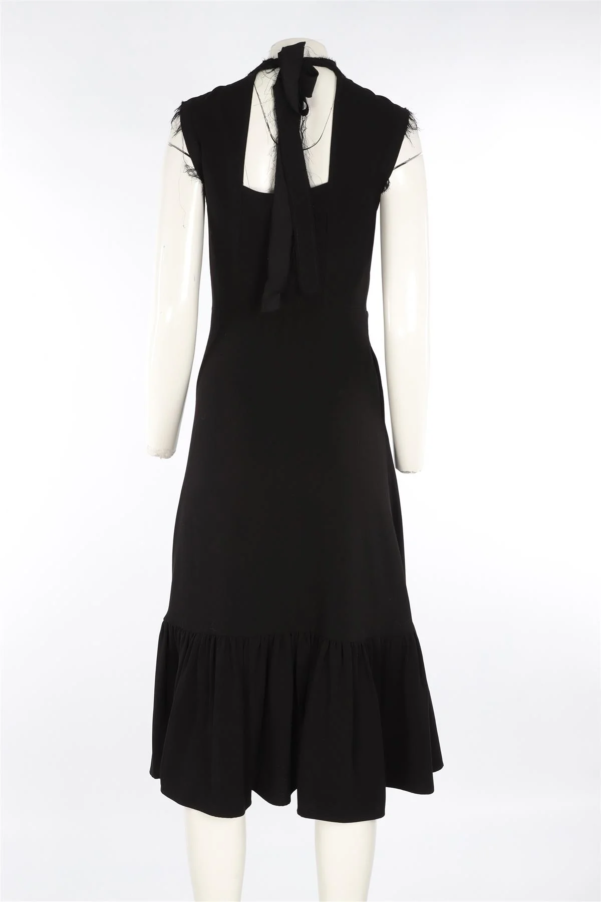 REJINA PYO BLACK WOVEN MAXI DRESS UK 10 - Image 4