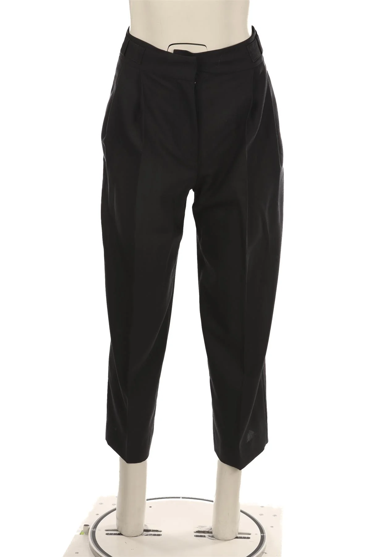 REJINA PYO NAVY WOOL TAPERED PANTS UK 8 - Image 2