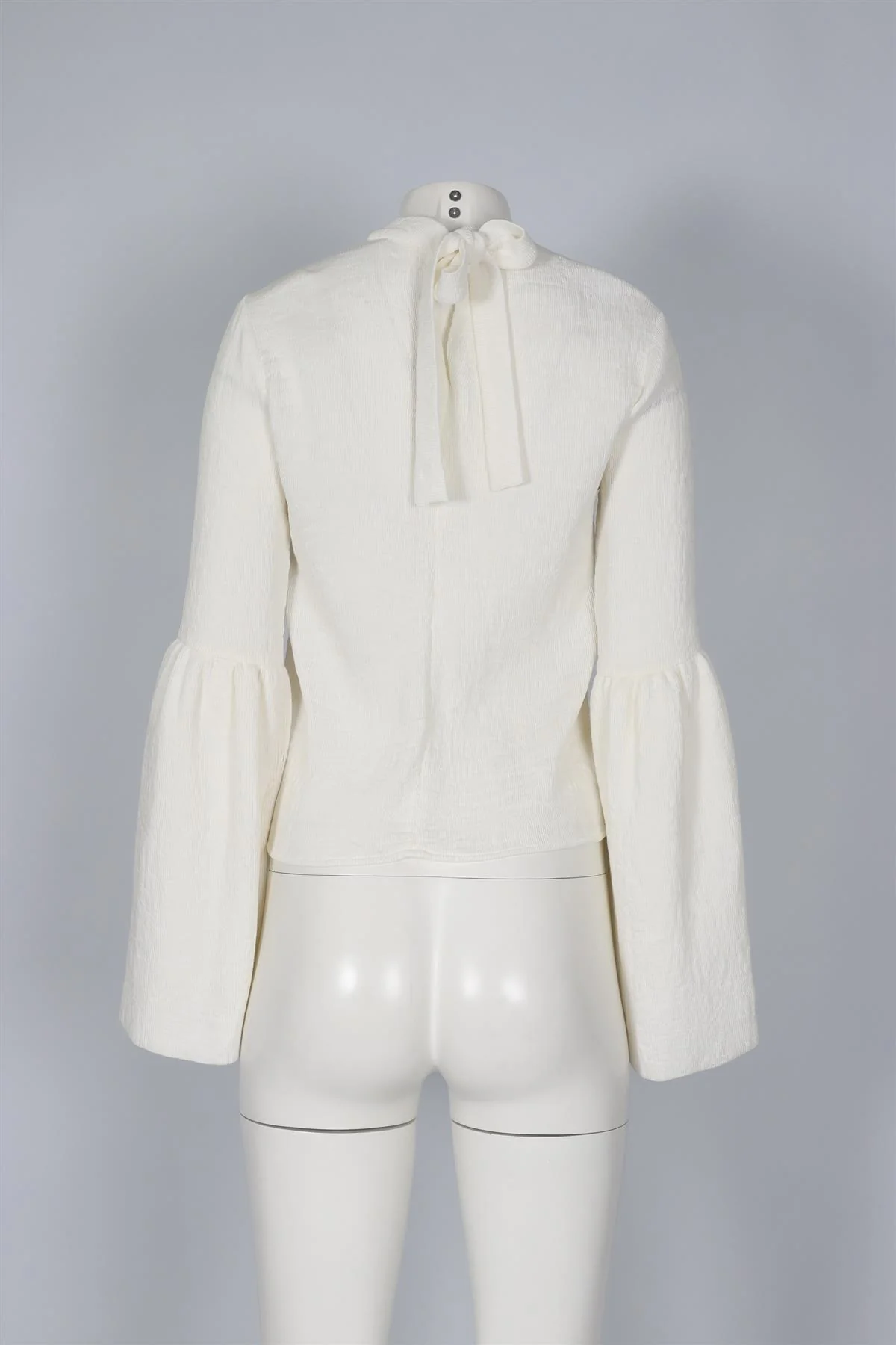 REJINA PYO WHITE CREPE TOP UK 6 - Image 4
