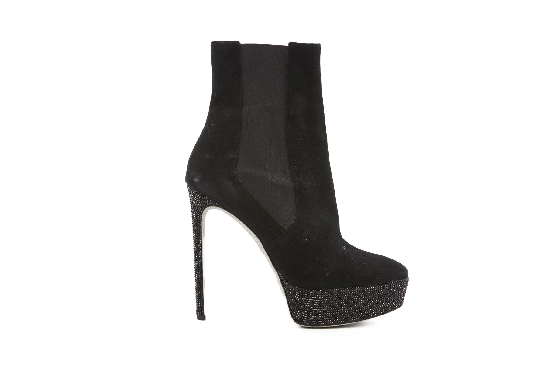 RENÉ CAOVILLA BLACK SUEDE ANKLE BOOTS EU 39 UK 6 US 9 - Image 2