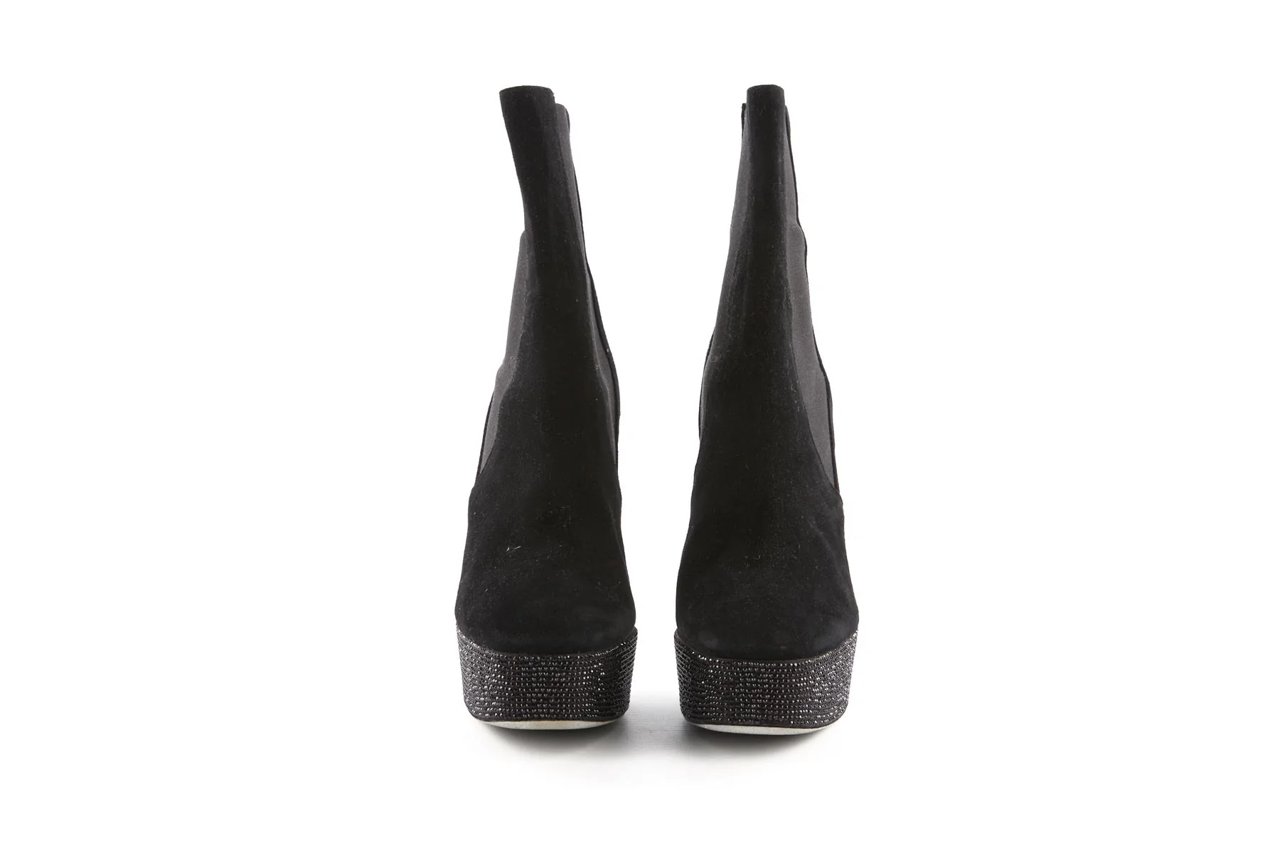 RENÉ CAOVILLA BLACK SUEDE ANKLE BOOTS EU 39 UK 6 US 9 - Image 3