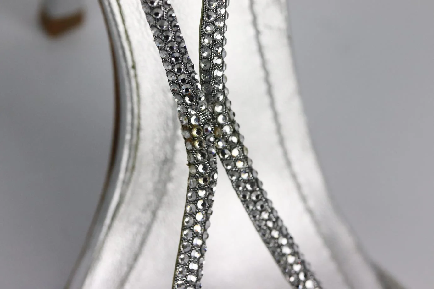 RENÉ CAOVILLA CRYSTAL EMBELLISHED LEATHER SANDALS EU 37.5 UK 4.5 US 7.5 - Image 7