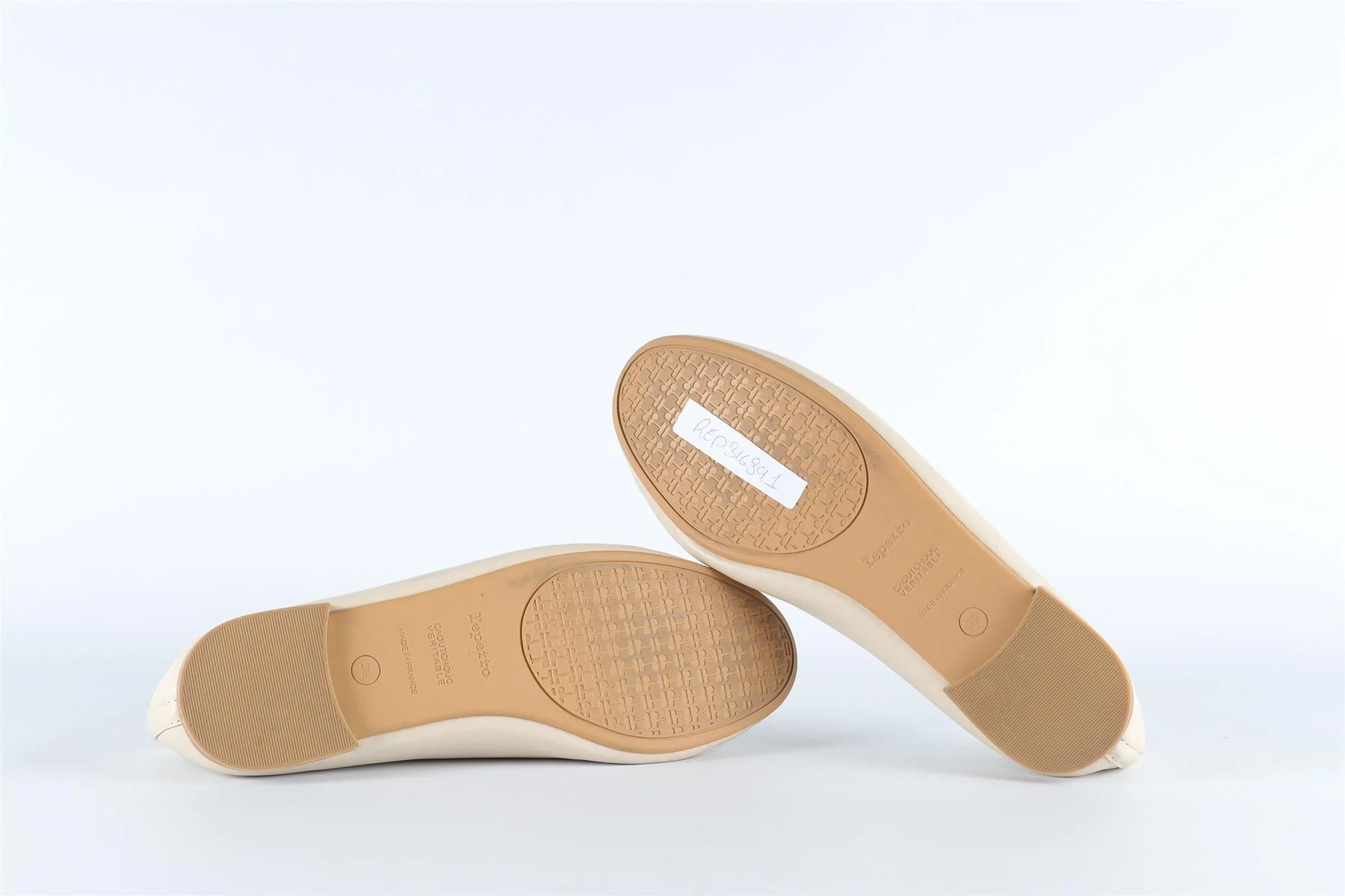 REPETTO CREAM LEATHER BALLET FLATS EU 38 UK 5 US 8 - Image 6