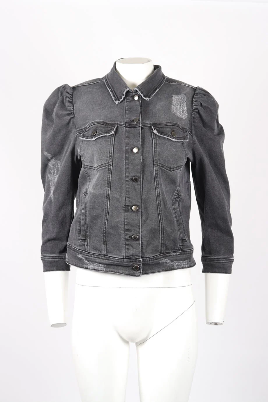 RETROFÊTE DISTRESSED DENIM JACKET XLARGE - Image 2