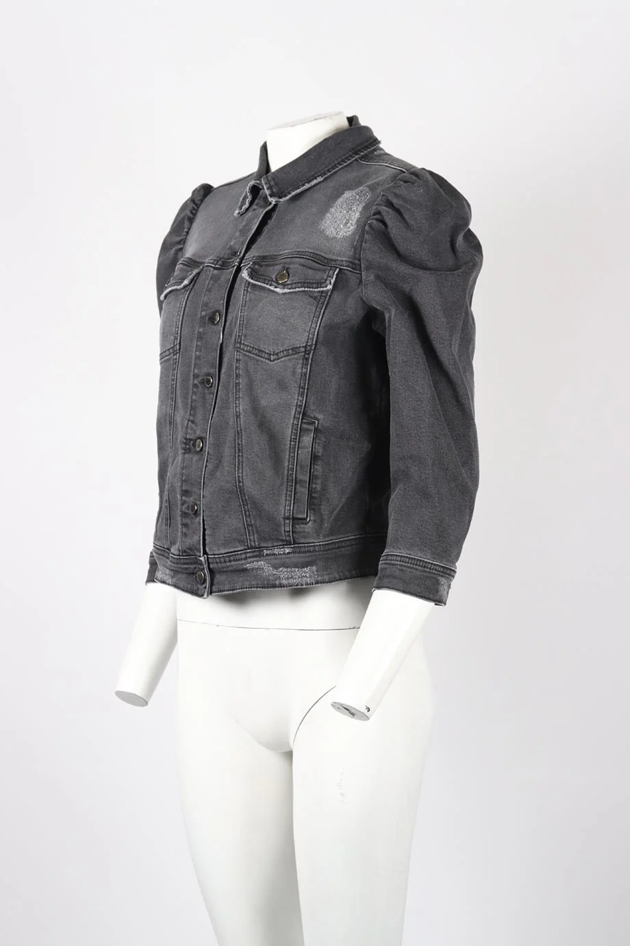 RETROFÊTE DISTRESSED DENIM JACKET XLARGE - Image 3