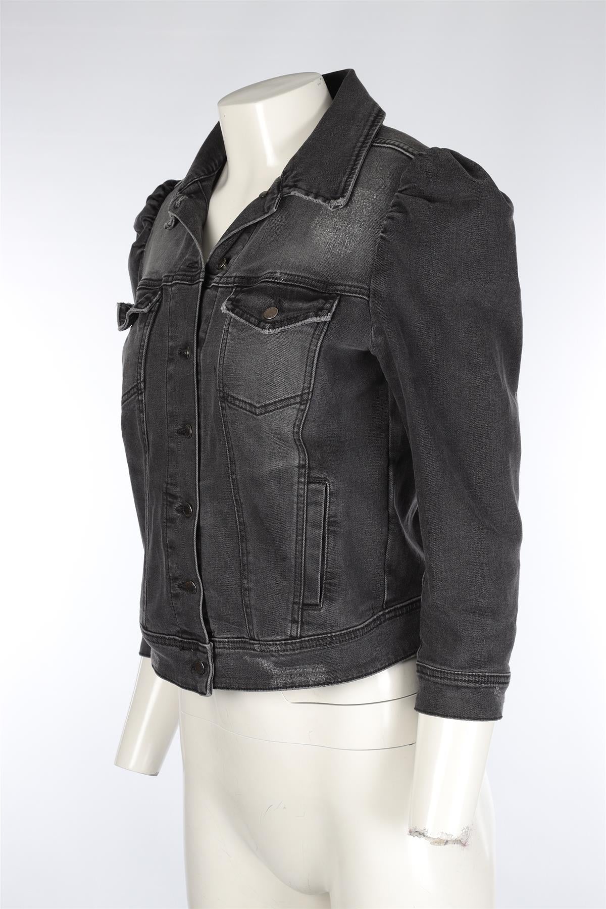 RETROFÊTE GREY DENIM JACKET MEDIUM - Image 3